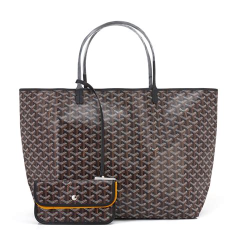 goyard black gm tote|goyard gm tote price.